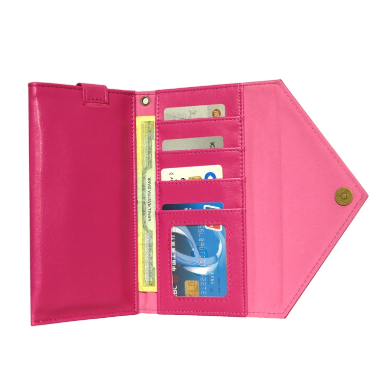 For 5.5 inch - 6.5 inch  Phones Envelope Horizontal Flip PU Leather Case with Card Slots & Pen Slots & Holder & Wallet & Photo Frame & Shoulder Strap