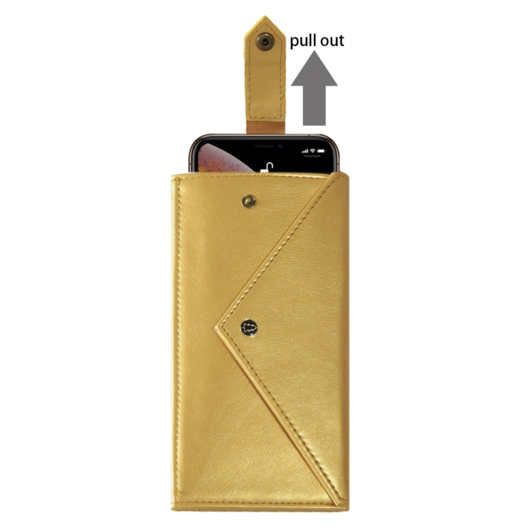 For 6.5 inch - 7.5 inch  Phones Envelope Horizontal Flip PU Leather Case with Card Slots & Pen Slots & Holder & Wallet & Photo Frame & Shoulder Strap