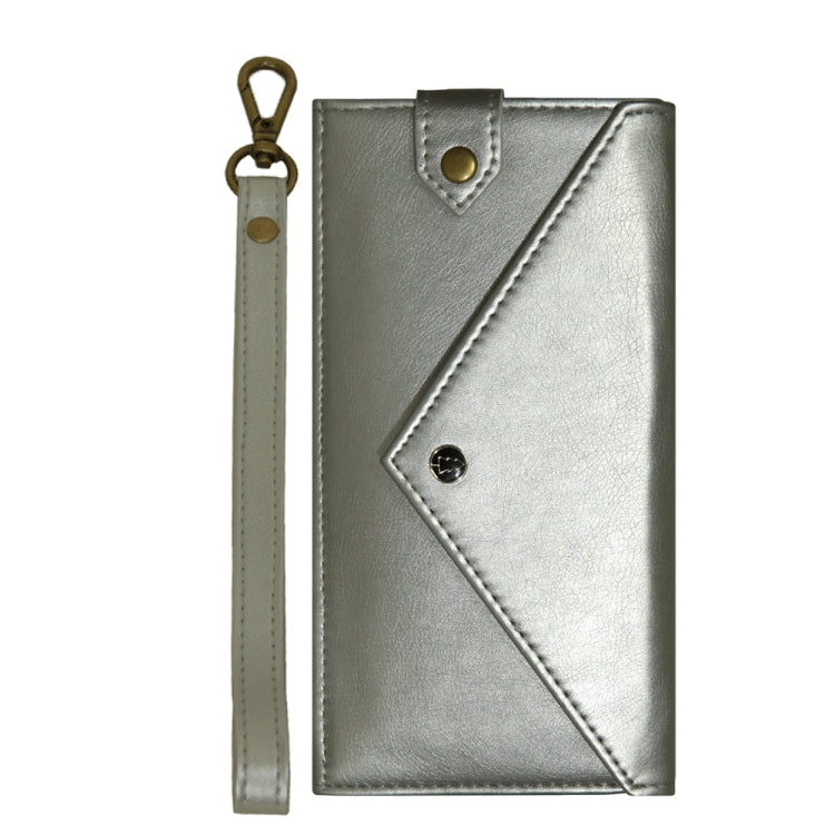 For 6.5 inch - 7.5 inch  Phones Envelope Horizontal Flip PU Leather Case with Card Slots & Pen Slots & Holder & Wallet & Photo Frame & Shoulder Strap