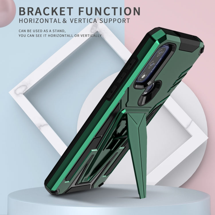 For Motorola Moto G Pure Super V Armor PC + TPU Shockproof Phone Case with Invisible Holder