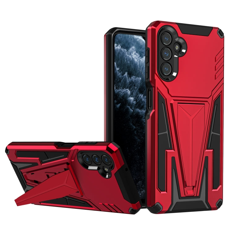 For Samsung Galaxy A13 5G Super V Armor PC + TPU Shockproof Phone Case with Invisible Holder