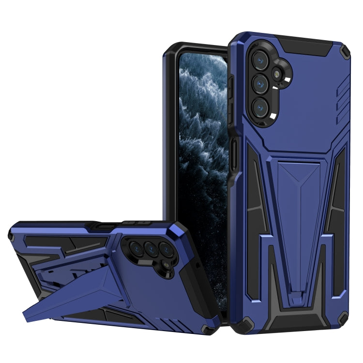 For Samsung Galaxy A13 5G Super V Armor PC + TPU Shockproof Phone Case with Invisible Holder