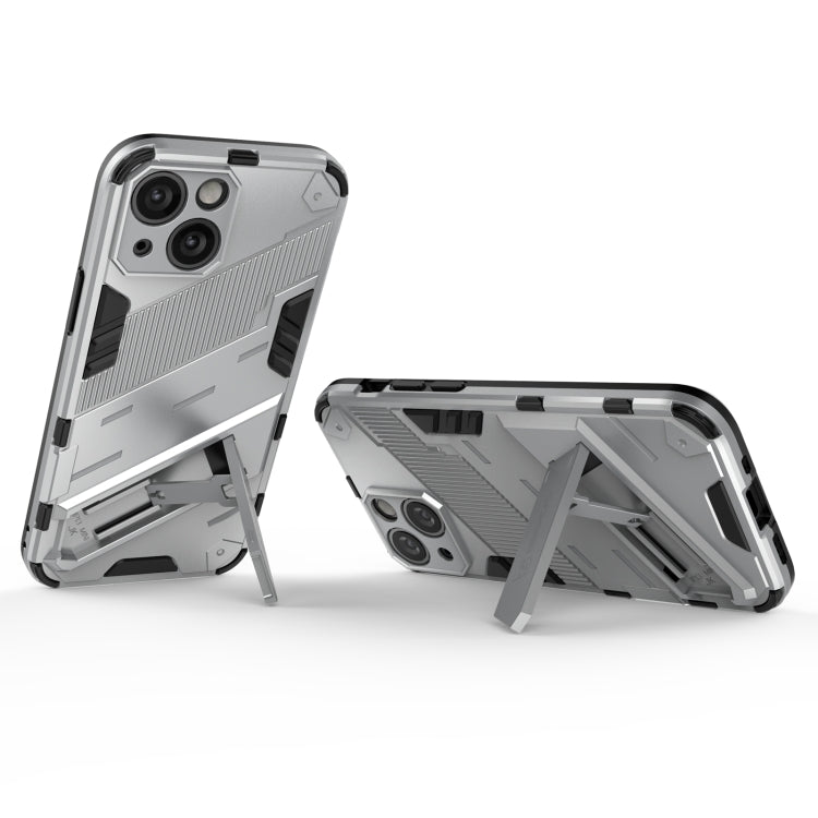For iPhone 13 mini Punk Armor 2 in 1 PC + TPU Phone Case with Invisible Holder