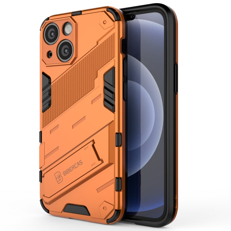 For iPhone 13 mini Punk Armor 2 in 1 PC + TPU Phone Case with Invisible Holder
