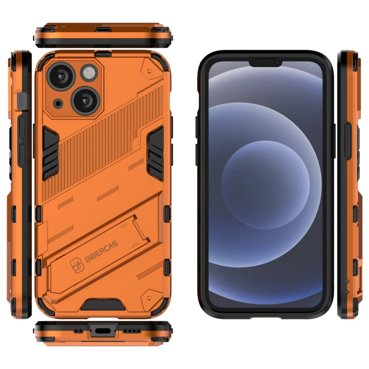 For iPhone 13 mini Punk Armor 2 in 1 PC + TPU Phone Case with Invisible Holder