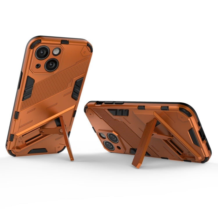 For iPhone 13 mini Punk Armor 2 in 1 PC + TPU Phone Case with Invisible Holder