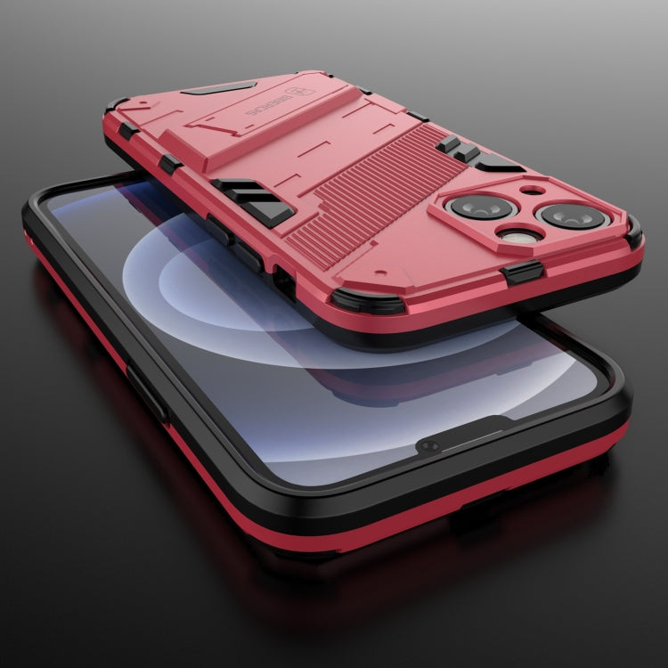 For iPhone 13 mini Punk Armor 2 in 1 PC + TPU Phone Case with Invisible Holder