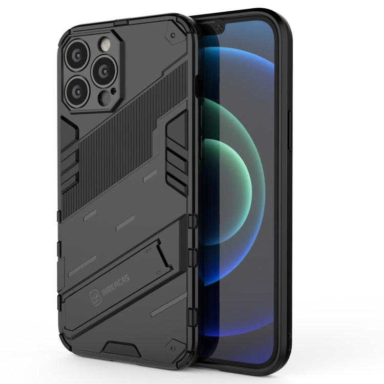 For iPhone 13 Pro Punk Armor 2 in 1 PC + TPU Phone Case with Invisible Holder