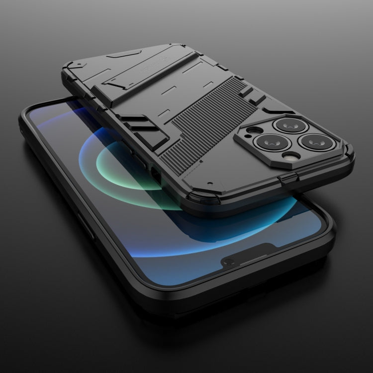For iPhone 13 Pro Punk Armor 2 in 1 PC + TPU Phone Case with Invisible Holder