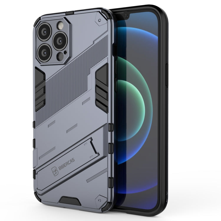 For iPhone 13 Pro Punk Armor 2 in 1 PC + TPU Phone Case with Invisible Holder