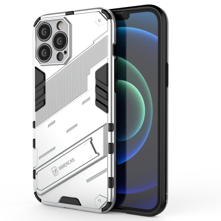 For iPhone 13 Pro Punk Armor 2 in 1 PC + TPU Phone Case with Invisible Holder
