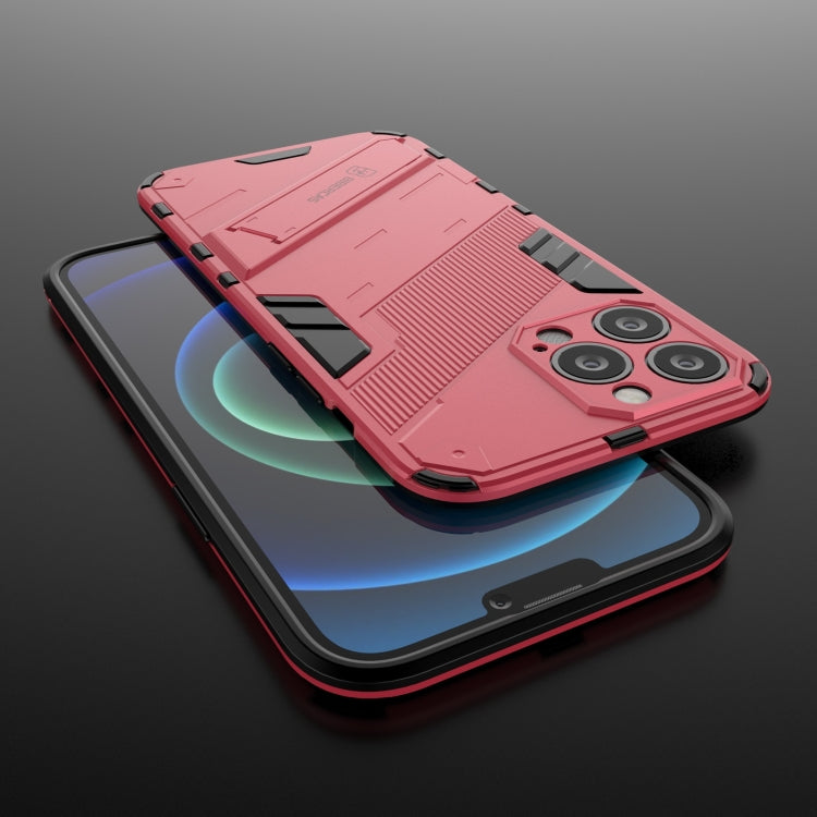 For iPhone 13 Pro Punk Armor 2 in 1 PC + TPU Phone Case with Invisible Holder