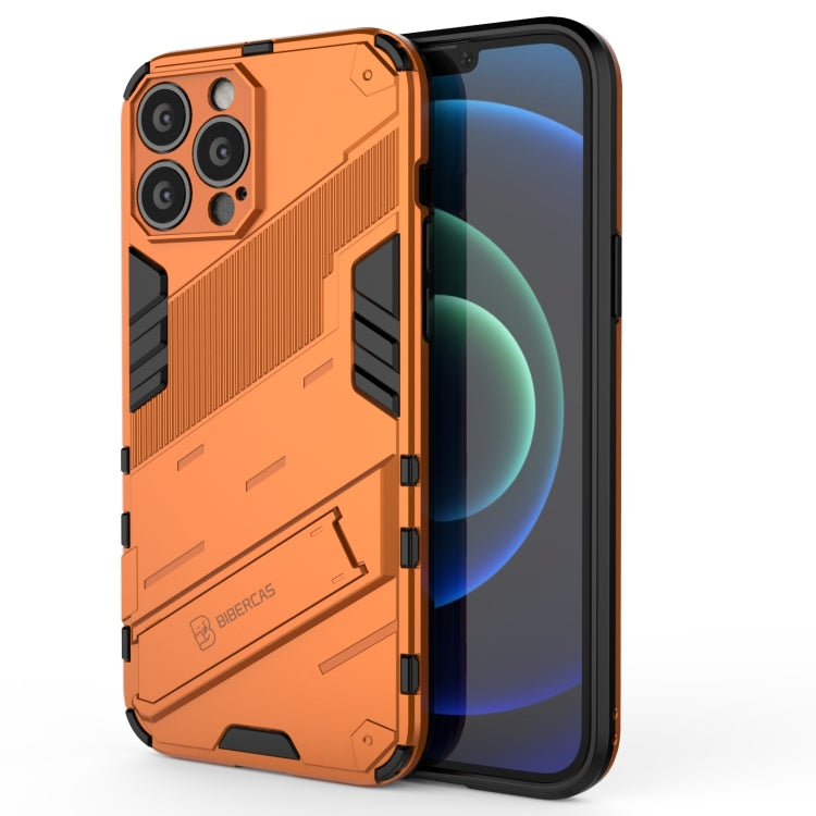 For iPhone 13 Pro Max Punk Armor 2 in 1 PC + TPU Phone Case with Invisible Holder