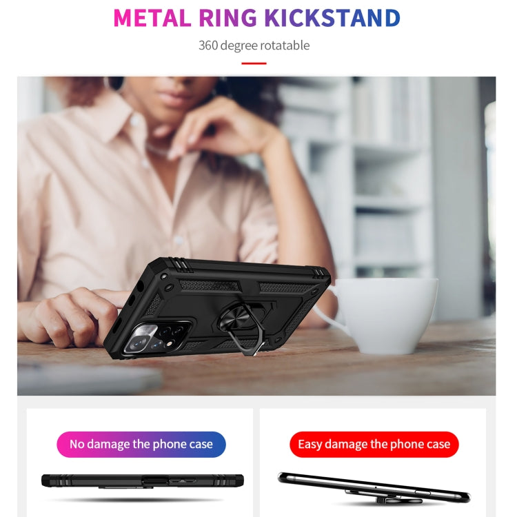 For Xiaomi Redmi Note 11 Pro 5G Shockproof TPU + PC Phone Case with 360 Degree Rotating Holder
