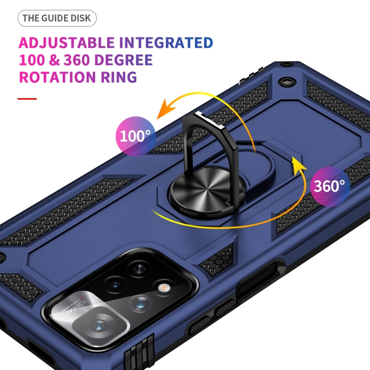 For Xiaomi Redmi Note 11 Pro 5G Shockproof TPU + PC Phone Case with 360 Degree Rotating Holder