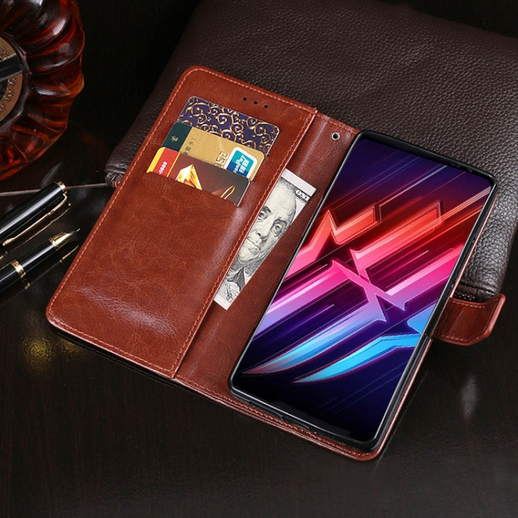 For ZTE nubia Red Magic 6s Pro idewei Crazy Horse Texture Leather Phone Case