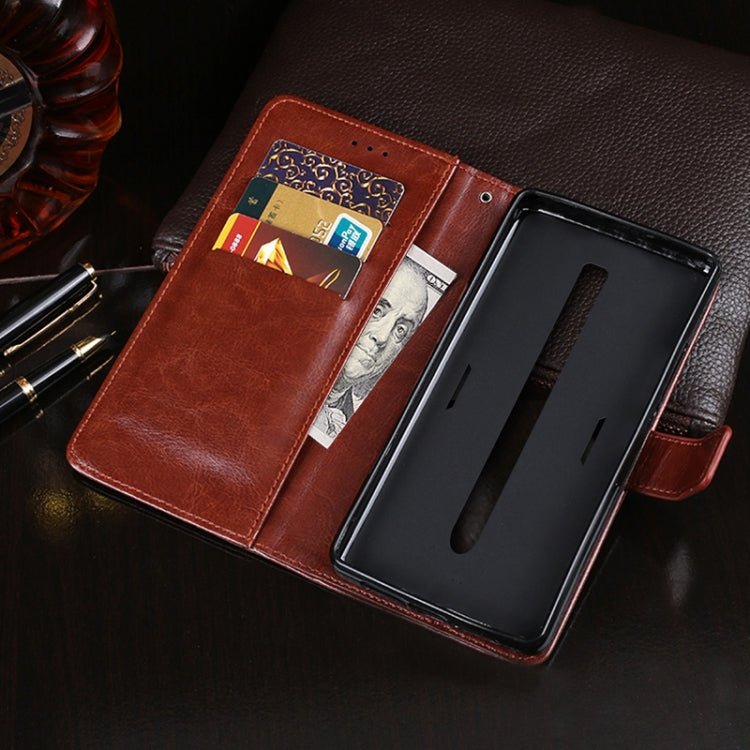For ZTE nubia Red Magic 6s Pro idewei Crazy Horse Texture Leather Phone Case