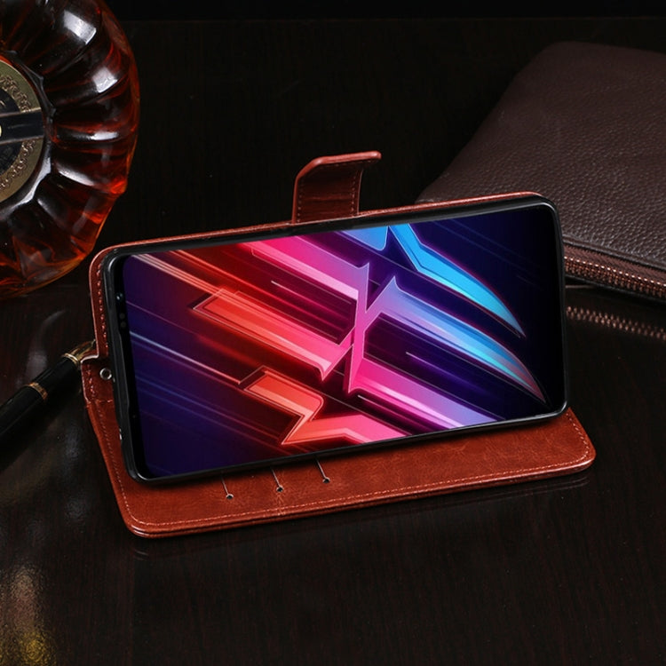 For ZTE nubia Red Magic 6s Pro idewei Crazy Horse Texture Leather Phone Case
