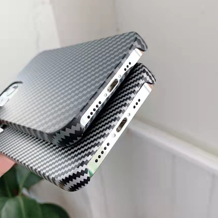 For iPhone 13 mini Carbon Fiber TPU Shockproof Phone Case