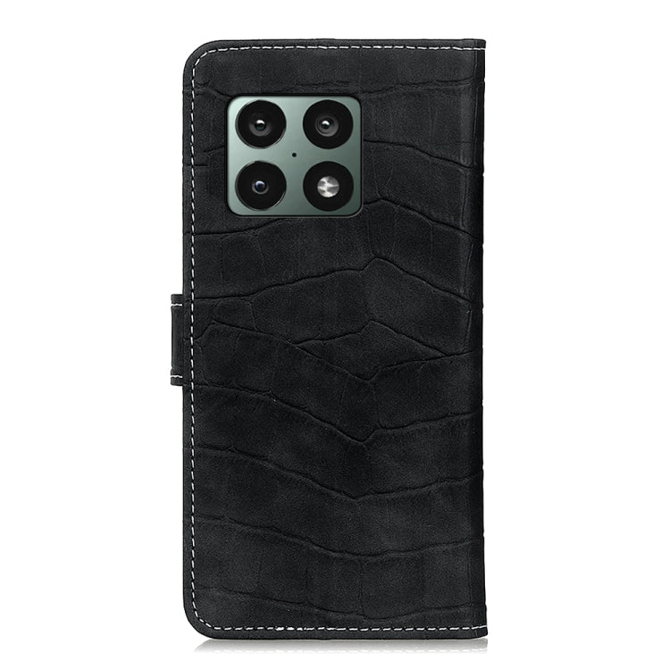 For OnePlus 10 Pro Crocodile Texture Horizontal Flip Leather Phone Case with Holder & Card Slots & Wallet