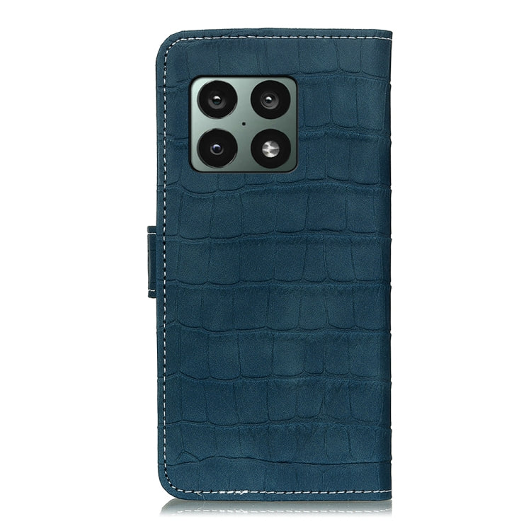 For OnePlus 10 Pro Crocodile Texture Horizontal Flip Leather Phone Case with Holder & Card Slots & Wallet