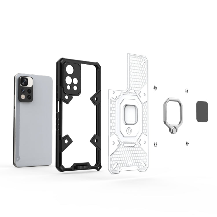 For Xiaomi Redmi Note 11 Pro 5G Space PC + TPU Phone Case with Ring Holder