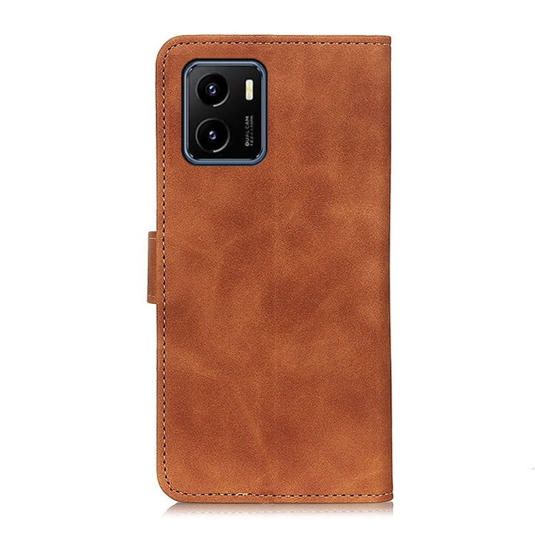 For vivo Y15s / Y15a KHAZNEH Retro Texture PU + TPU Horizontal Flip Leather Phone Case with Holder & Card Slots & Wallet