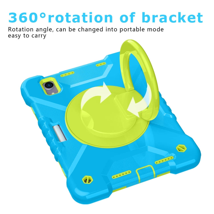 For iPad mini 6 Silicone + PC Tablet Case with Strap & Holder & Pen Slot