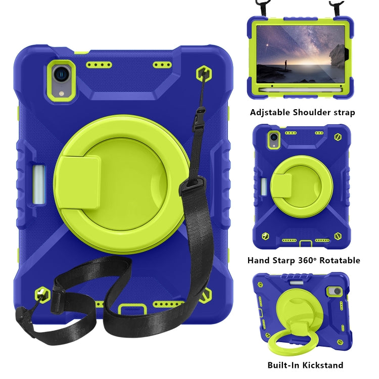 For iPad mini 6 Silicone + PC Tablet Case with Strap & Holder & Pen Slot