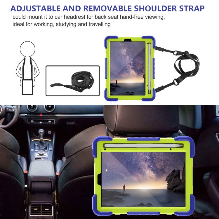 For iPad mini 6 Silicone + PC Tablet Case with Strap & Holder & Pen Slot