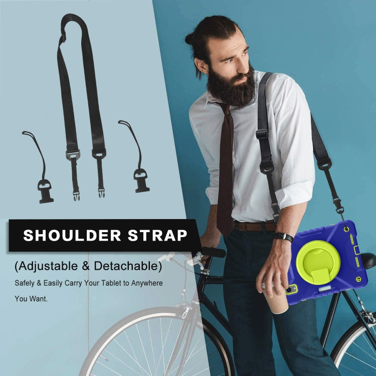 For iPad mini 6 Silicone + PC Tablet Case with Strap & Holder & Pen Slot