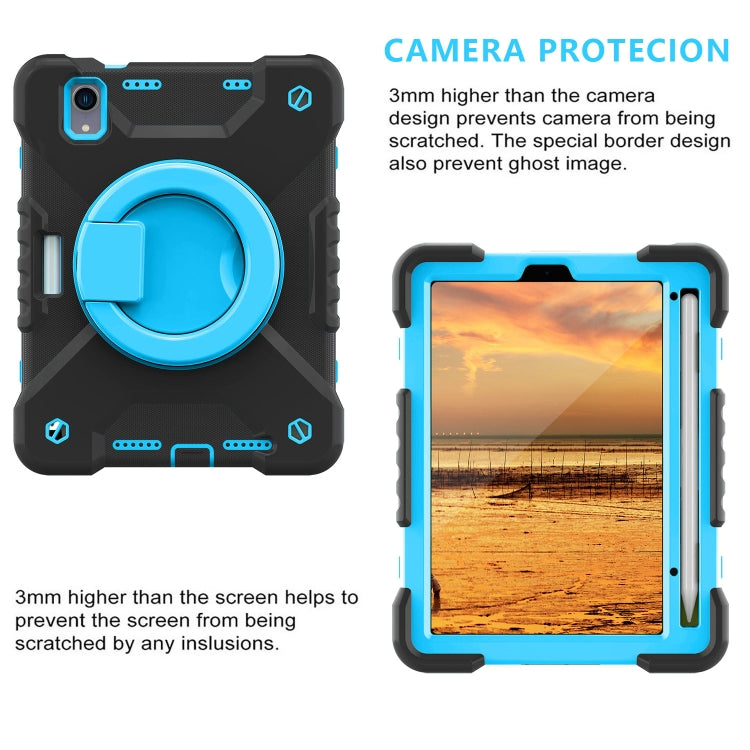 For iPad mini 6 Silicone + PC Tablet Case with Strap & Holder & Pen Slot