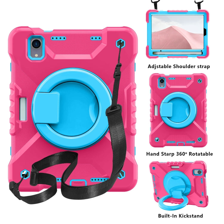 For iPad mini 6 Silicone + PC Tablet Case with Strap & Holder & Pen Slot