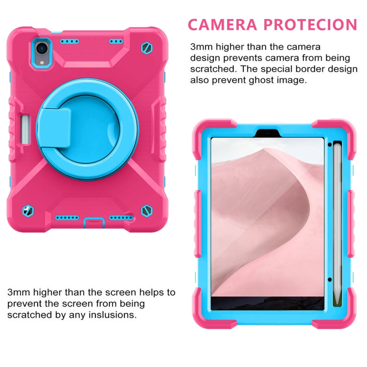 For iPad mini 6 Silicone + PC Tablet Case with Strap & Holder & Pen Slot