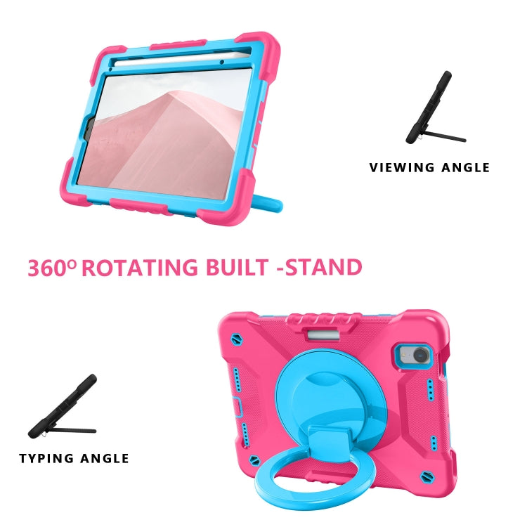 For iPad mini 6 Silicone + PC Tablet Case with Strap & Holder & Pen Slot