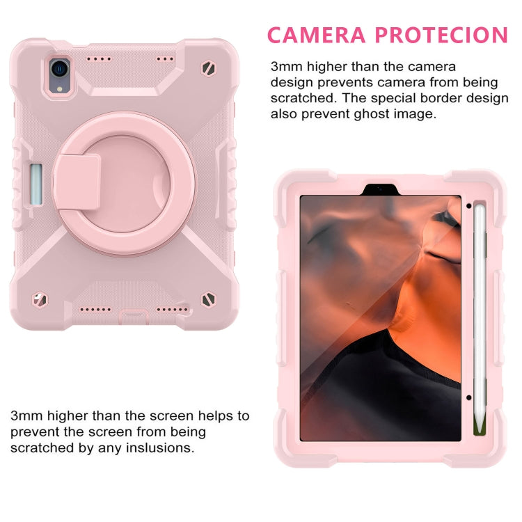 For iPad mini 6 Silicone + PC Tablet Case with Strap & Holder & Pen Slot