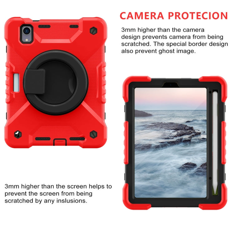 For iPad mini 6 Silicone + PC Tablet Case with Strap & Holder & Pen Slot