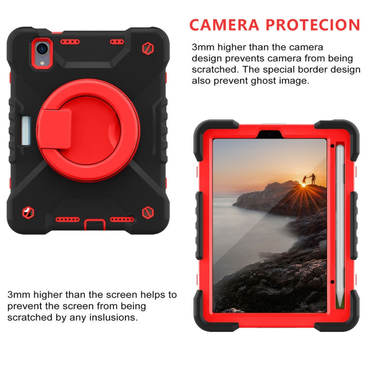 For iPad mini 6 Silicone + PC Tablet Case with Strap & Holder & Pen Slot