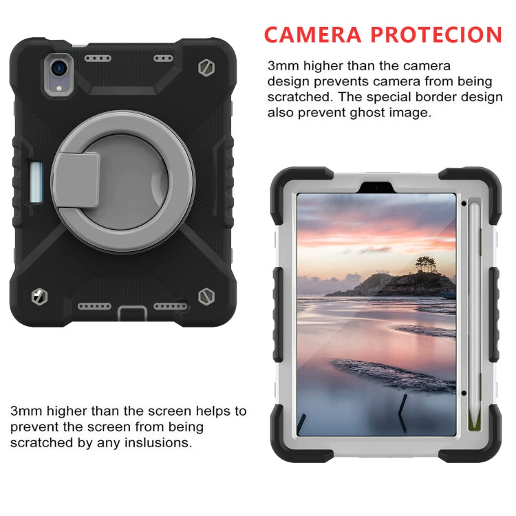 For iPad mini 6 Silicone + PC Tablet Case with Strap & Holder & Pen Slot