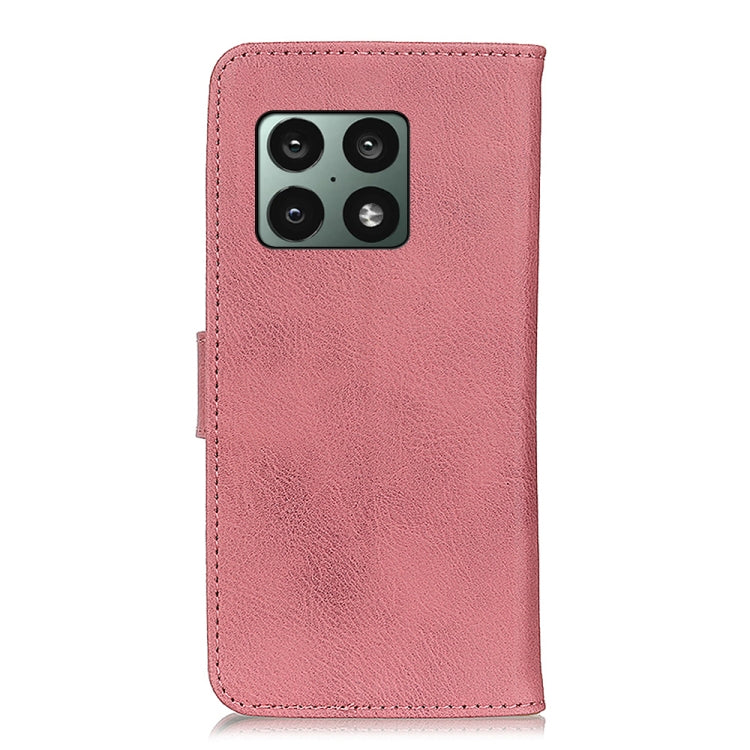 For OnePlus 10 Pro KHAZNEH Cowhide Texture Horizontal Flip Leather Phone Case with Holder & Card Slots & Wallet
