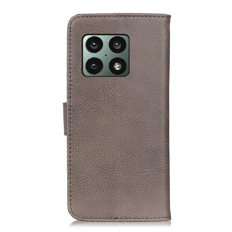 For OnePlus 10 Pro KHAZNEH Cowhide Texture Horizontal Flip Leather Phone Case with Holder & Card Slots & Wallet