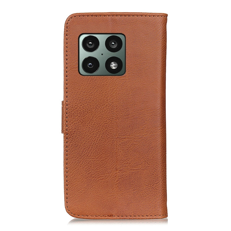 For OnePlus 10 Pro KHAZNEH Cowhide Texture Horizontal Flip Leather Phone Case with Holder & Card Slots & Wallet