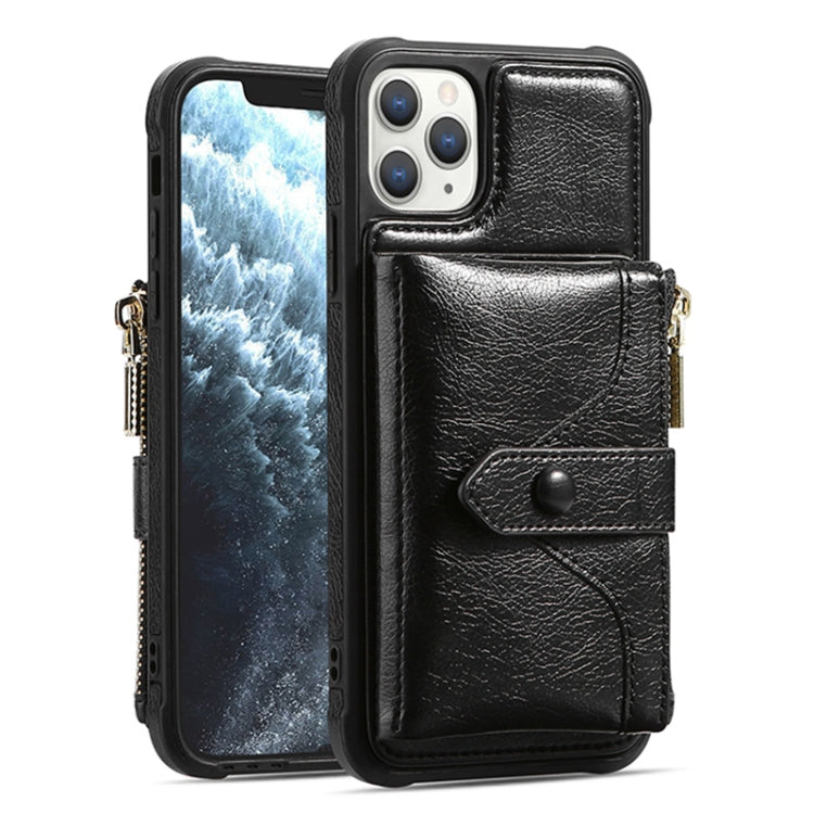 For iPhone 12 Pro Max JDK-B1 Series Zipper Wallet PU + TPU Phone Case