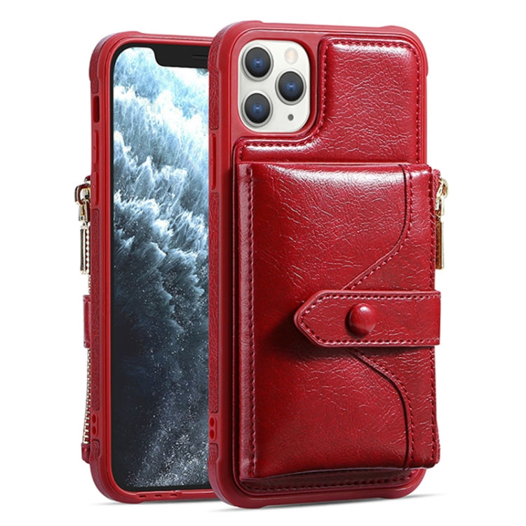 For iPhone 11 JDK-B1 Series Zipper Wallet PU + TPU Phone Case