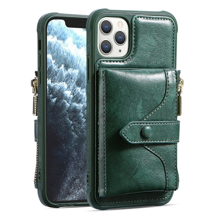 For iPhone 11 Pro Max JDK-B1 Series Zipper Wallet PU + TPU Phone Case