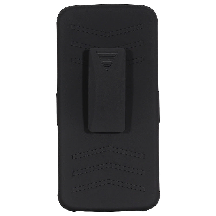 For Huawei P20 Plus / P20 Pro PC + Silicone Back Clip Sliding Sleeve Protective Case(Black)