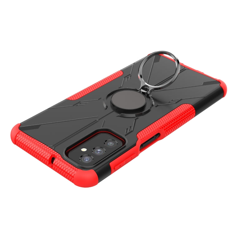 For Samsung Galaxy M52 5G Armor Bear Shockproof PC + TPU Phone Case with Ring Holder