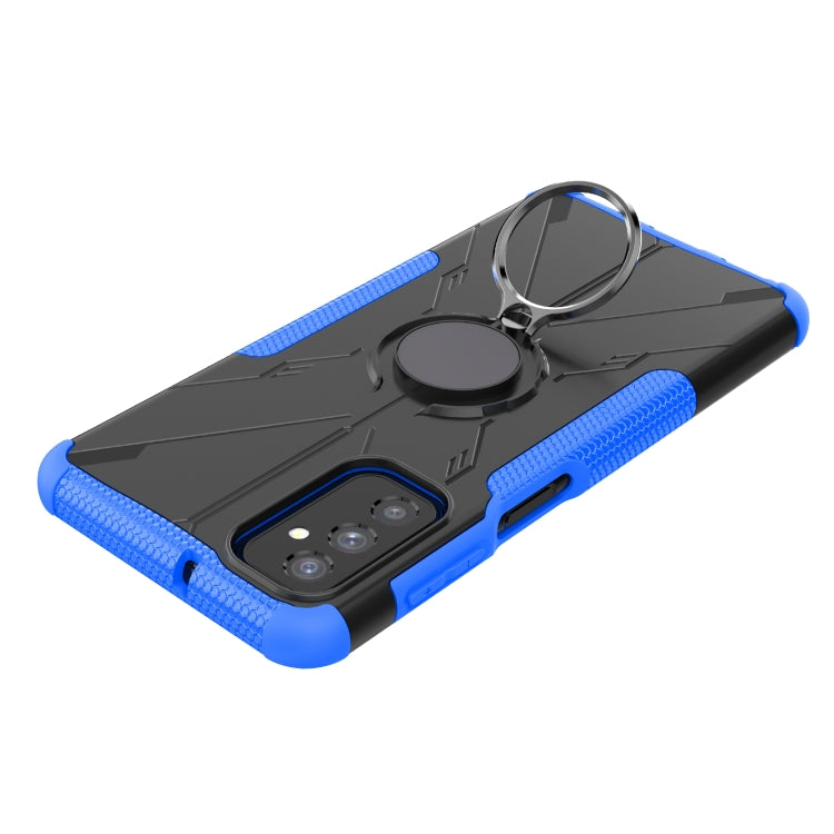 For Samsung Galaxy M52 5G Armor Bear Shockproof PC + TPU Phone Case with Ring Holder