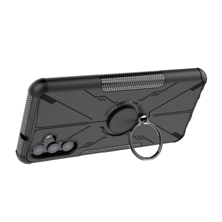 For Samsung Galaxy A13 5G Armor Bear Shockproof PC + TPU Phone Case with Ring Holder