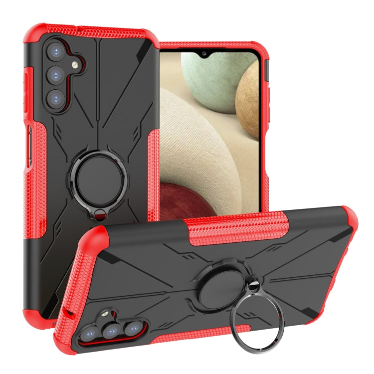 For Samsung Galaxy A13 5G Armor Bear Shockproof PC + TPU Phone Case with Ring Holder
